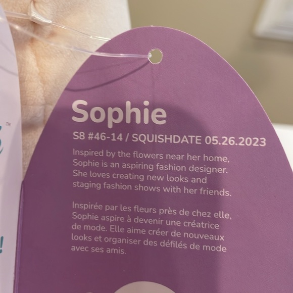 NWT 8” Sophie the Lamb with Chocolate Bunny Squishmallow - Picture 5 of 5